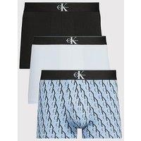 Calvin Klein Underwear Archive Cotton Mono Logo 3 Pack Trunks - Assorted