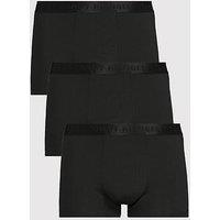 Tommy Hilfiger 3 Pck Everyday Luxe Model Trunks - Black