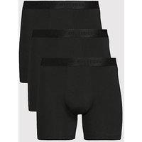 Tommy Hilfiger 3 Pck Everyday Luxe Model Boxer Briefs - Black