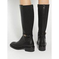 Dune London Tias City Smart Knee High Boots - Black