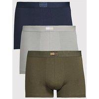 Tommy Hilfiger 3 Pack Heritage Tonal Flag Trunks - Assorted
