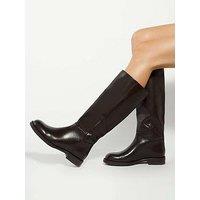 Dune London Tova Pull On Knee High Boots - Brown