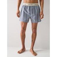 Calvin Klein Loungewear Heritage Cotton Poplin Shorts - Light Blue