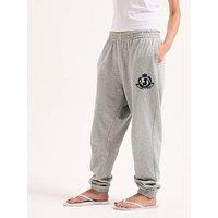 Juicy Couture Vista Crest Cuffed Loopback Joggers - Silver Marling