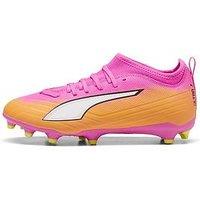Puma Junior Ultra 6 Match Firm Ground Football Boots - Pink