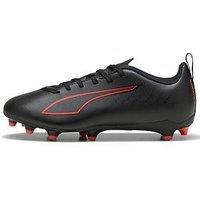 Puma Junior Ultra 6 Play Firm Ground Football Boots - Black