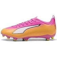 Puma Junior Ultra 6 Play Firm Ground Football Boots - Pink
