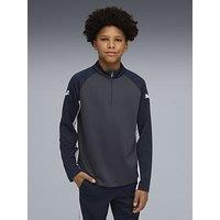 Puma Junior Football Individual Liga 1/4 Zip Top - Grey