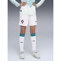 Puma Junior Portugal Away Replica Football Shorts - White