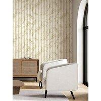 Fine Decor Bianco Fluted Marble Natural Wallpaper