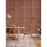 Fine Decor Sloane Panel Clay Wallpaper