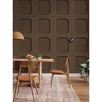 Fine Decor Sloane Panel Chestnut Wallpaper