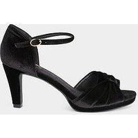 Joe Browns Night Glamour Velvet Shoes - Black