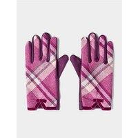 Joe Browns Velvet Trim Tweed Gloves - Multi