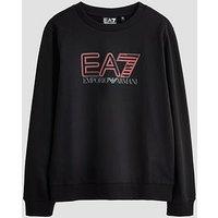 Ea7 Emporio Armani Boys Train Visibility Sweatshirt - Black