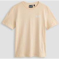 Ea7 Emporio Armani Boys Train Core Id Short Sleeve T-Shirt - Beige