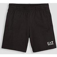 Ea7 Emporio Armani Boys Train Core Id Jog Shorts - Black