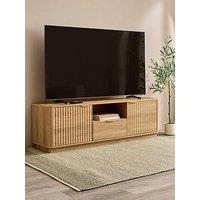Michelle Keegan Home Sculpt Tv Unit - Fits Up To 75 Inch Tv - Oak - Fsc Certified