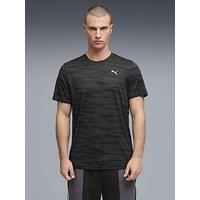 Puma Mens Training Pwr Jacquard T-Shirt - Black