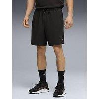 Puma Mens Training Pwr Fabric Mix Shorts - Black