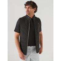 Puma Mens Golf Cloudspun Fleece Hybrid Vest - Black