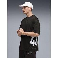 Puma Mens Training Graphic Oversized T-Shirt - Black