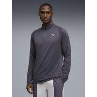 Puma Mens Training Pwr Fabrix Mix 1/4 Zip - Grey