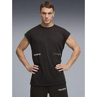 Puma Mens Training Graphic Cutoff Tank - Black