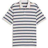 Puma Mens Golf Cloudspun Stripe Polo T-Shirt - Navy