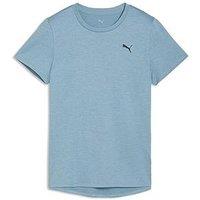 Puma Womens Training Tad Essential Heather T-Shirt - Blue