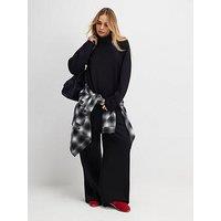 River Island Tailored Interlock Trouser - Black