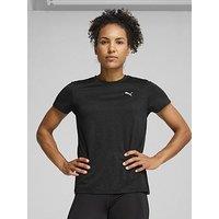 Puma Womens Training Tad Essential Heather T-Shirt - Black