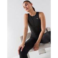 Puma Womens Running Lightstride Crop Top - Black