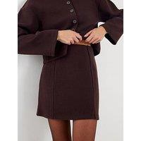 River Island Cosy Mini Skirt - Brown