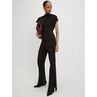 River Island Interlock Trouser - Brown