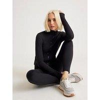 River Island High Waist Cosy Legging - Black