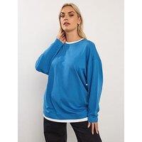 Yours Curve 2 In 1 Jumper - Blue