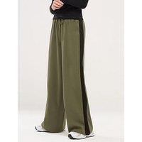 Pixiegirl Petite Scuba Wide Leg Trouser - Green