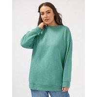 Yours Curve Basic Sweatshirt - Blue