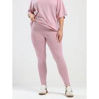 Yours Curve Basic Leggings - Pink