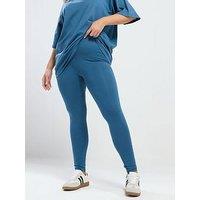 Yours Curve Basic Leggings - Blue