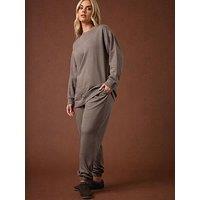 Yours Curve Cuffed Jogger - Brown