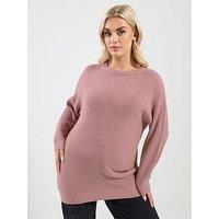 Yours Curve Essential Jumper - Pink