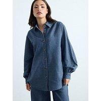 Pixiegirl Petite Oversized Denim Shirt
