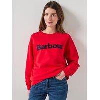 Barbour Hartland Crew Sweatshirt - Red