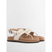 Barbour Lumley Toe Post Sandal - Beige