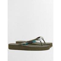Barbour Tilda Toe Post Sandal - Olive/Ancient Tartan