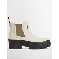 Barbour Halton Chelsea Welly - Light Oak/Bleached Olive