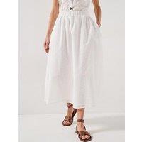 Barbour Melody Midi Skirt - White