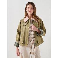 Barbour Cropped Beadnell Casual Jacket - Green